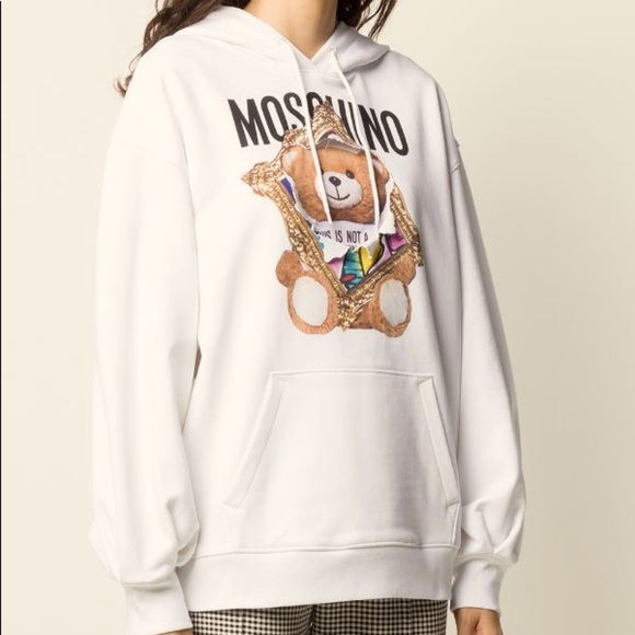 Moschino Tops - Moschino Teddy Bear Print Hoodie
